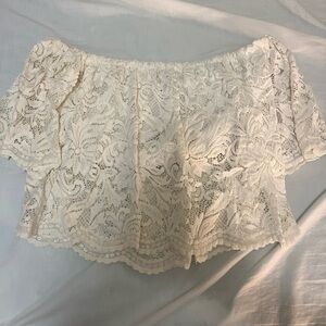 Forever 21 Lace Off-Shoulder Top